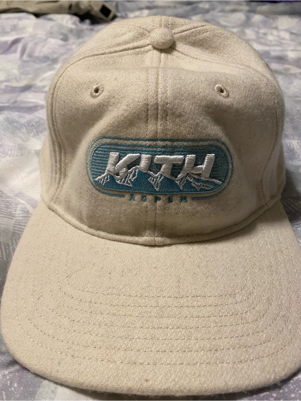 Rare Kith Aspen Cream Baseball Cap